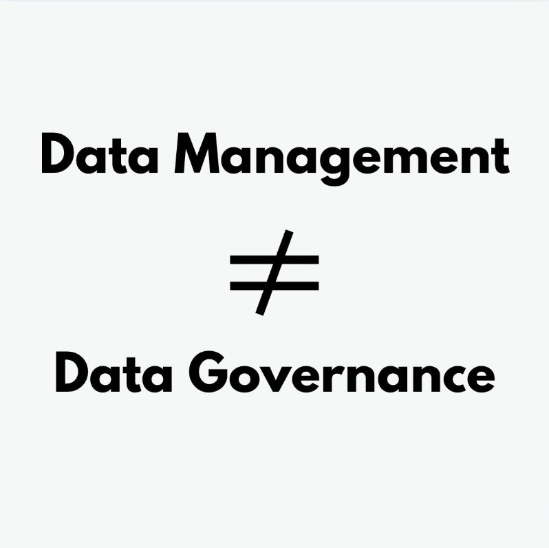 Data governance vs data management